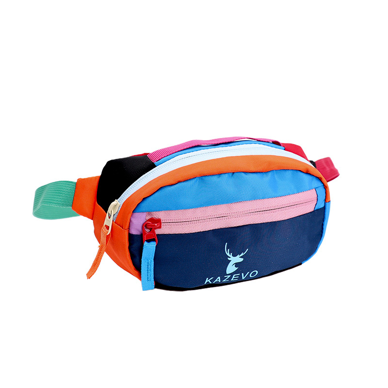 Geantă de talie/crossbody pentru femei, mare capacitate, stil retro european-american, nailon, căptușeală nailon, închidere cu fermoar, buzunar exterior 3D, Cod produs KZ1154, primăvara 2026