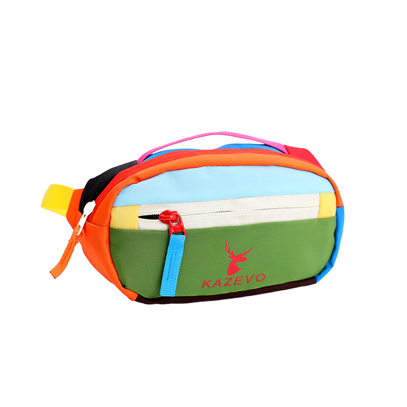 Geantă de talie/crossbody pentru femei, mare capacitate, stil retro european-american, nailon, căptușeală nailon, închidere cu fermoar, buzunar exterior 3D, Cod produs KZ1154, primăvara 2026