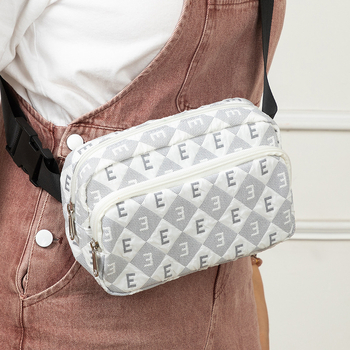 bobokey uniszex vízálló Oxford anyagból készült keresztpántos deréktáska, betűmintával