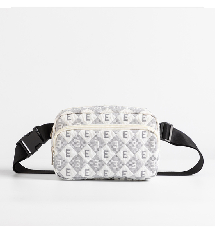 bobokey uniszex vízálló Oxford anyagból készült keresztpántos deréktáska, betűmintával