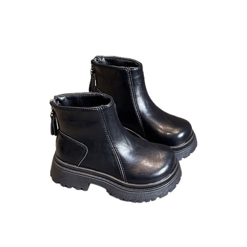 Dievčenské Chelsea čižmy, vrchný materiál syntetická koža, bočný zips, PU podrážka, na jeseň, zimu a jar