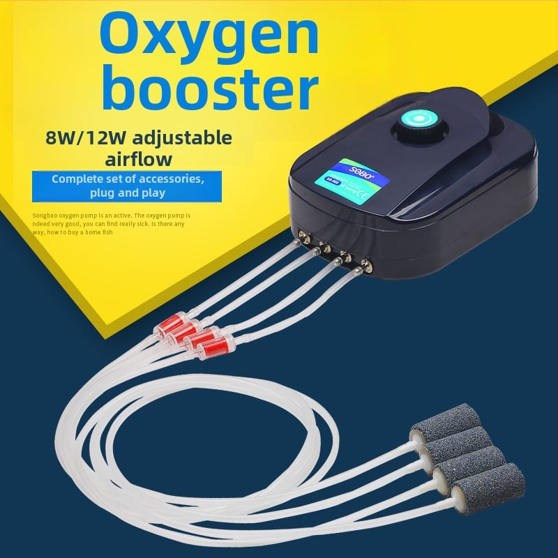 SB аквариумна кислородна аерационна помпа, много тиха, модел sz0101010, тегло 2000 g