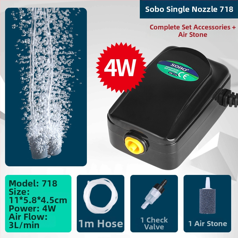 SB аквариумна кислородна аерационна помпа, много тиха, модел sz0101010, тегло 2000 g