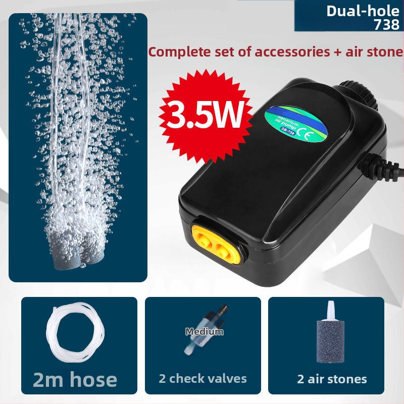 SB аквариумна кислородна аерационна помпа, много тиха, модел sz0101010, тегло 2000 g