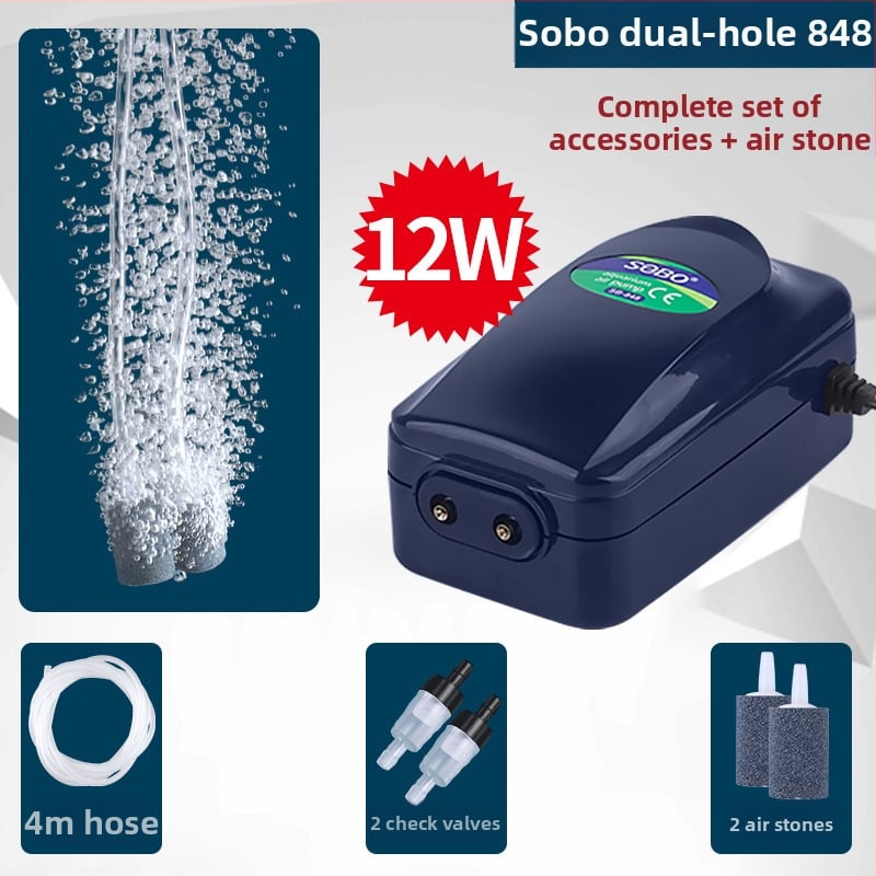 SB аквариумна кислородна аерационна помпа, много тиха, модел sz0101010, тегло 2000 g