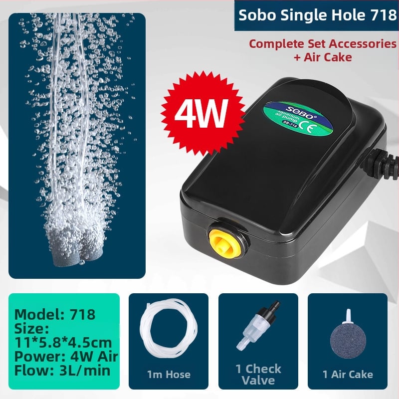 SB аквариумна кислородна аерационна помпа, много тиха, модел sz0101010, тегло 2000 g