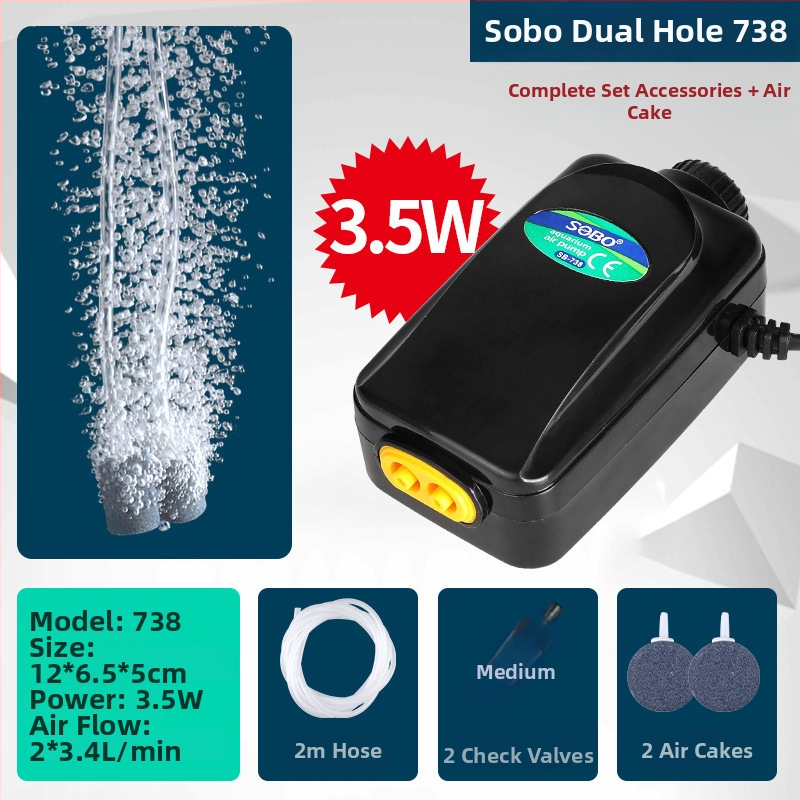 SB аквариумна кислородна аерационна помпа, много тиха, модел sz0101010, тегло 2000 g