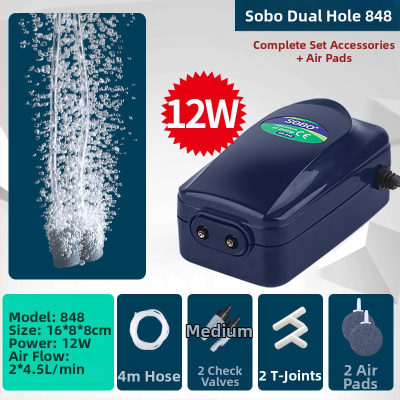 SB аквариумна кислородна аерационна помпа, много тиха, модел sz0101010, тегло 2000 g