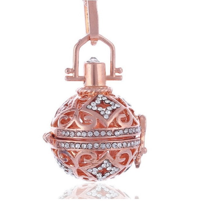 Colier din cupru cu lanț Box Chain și pandantiv din cupru, lungime 51-80 cm, greutate 22.5 g