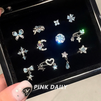 Fülbevalók titán acélból, elektropolírozás, geometriai forma, pásztori stílus