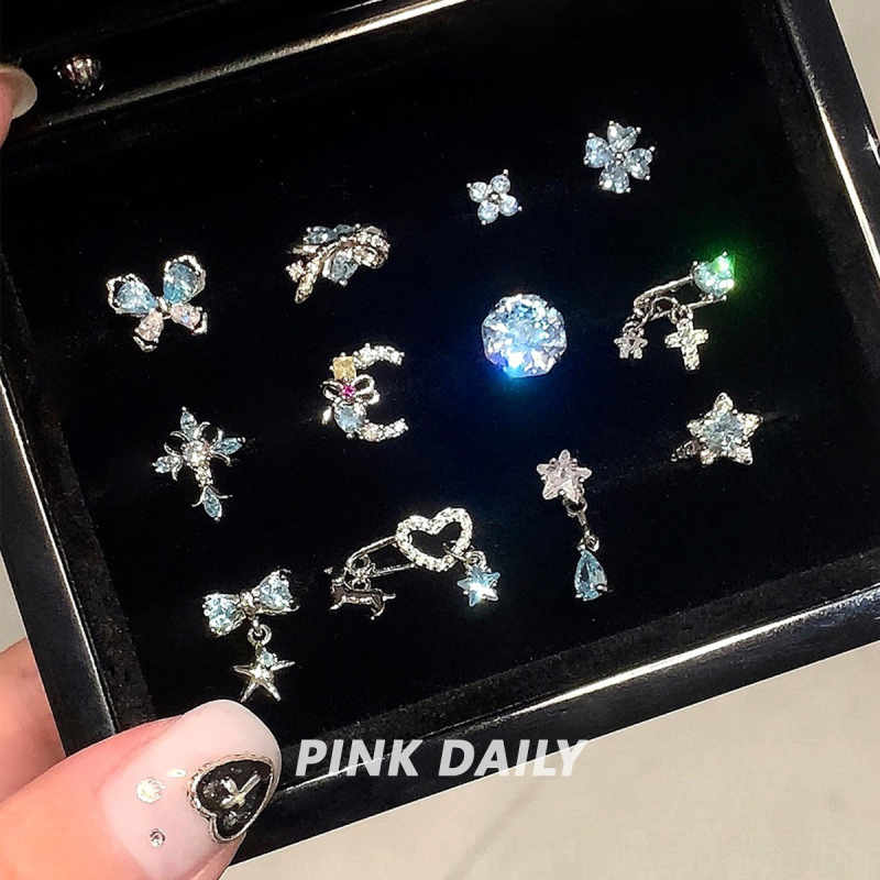 Fülbevalók titán acélból, elektropolírozás, geometriai forma, pásztori stílus