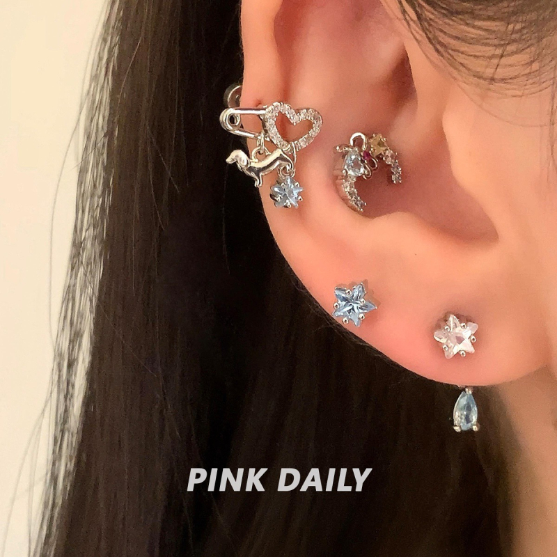 Fülbevalók titán acélból, elektropolírozás, geometriai forma, pásztori stílus