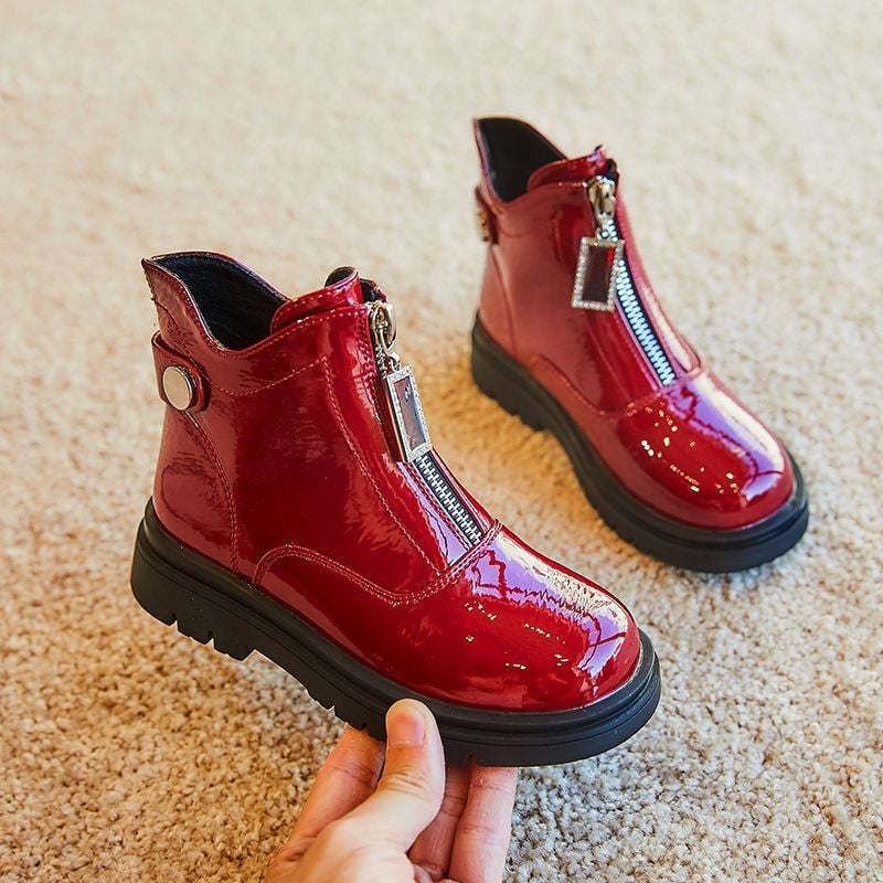 Dievčenské zimné topánky, vrchný materiál mikrovlákno, protišmyková podrážka z prírodného kaučuku, pre vek 1-3 rokov, jeseň 2024