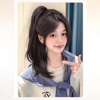 Klipszes farkashosszabbítás, hullámos, könnyű, modell Clip-in Wavy, Magas hőmérsékletű selyem