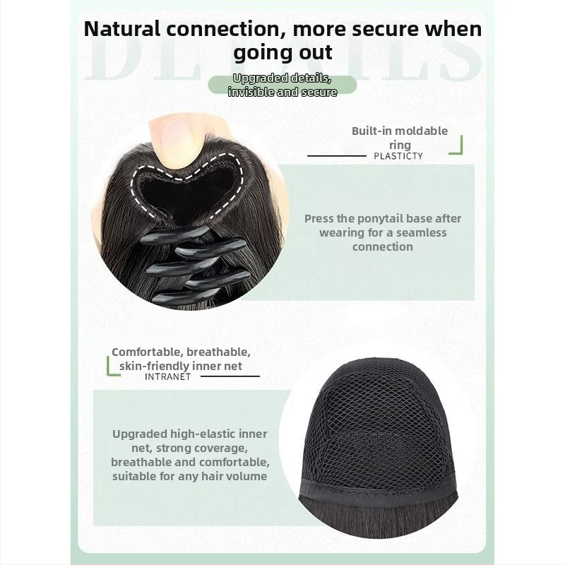 Klipszes farkashosszabbítás, hullámos, könnyű, modell Clip-in Wavy, Magas hőmérsékletű selyem