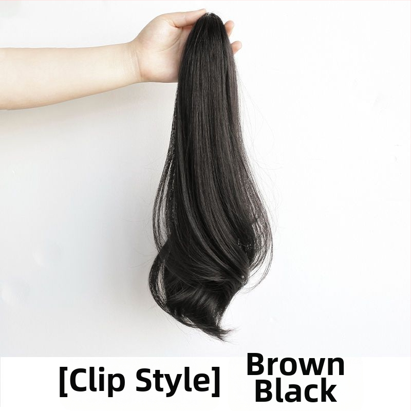 Klipszes farkashosszabbítás, hullámos, könnyű, modell Clip-in Wavy, Magas hőmérsékletű selyem