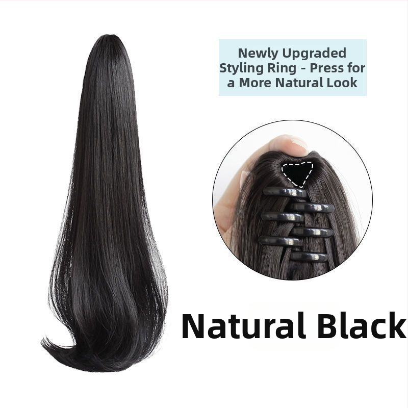 Klipszes farkashosszabbítás, hullámos, könnyű, modell Clip-in Wavy, Magas hőmérsékletű selyem