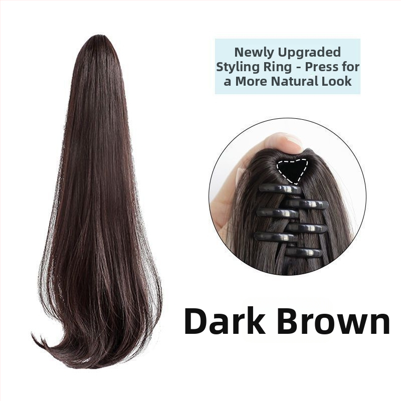 Klipszes farkashosszabbítás, hullámos, könnyű, modell Clip-in Wavy, Magas hőmérsékletű selyem