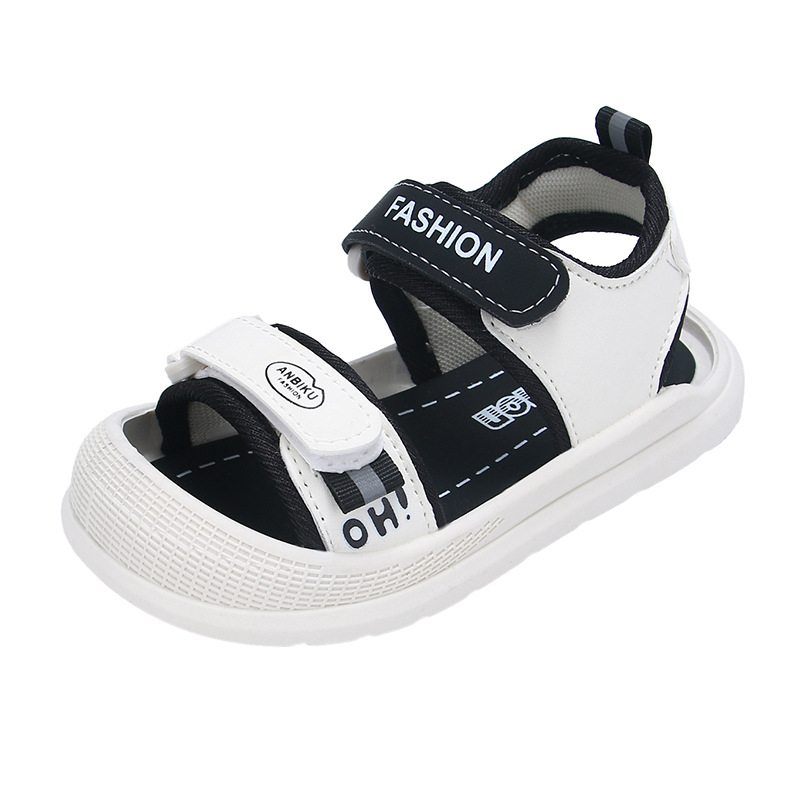 Uniszex strandcipő óvodásoknak és kisgyerekeknek — rajzfilm mintázat, gumi talp, Velcro-zárás, 1–6 éves korosztály