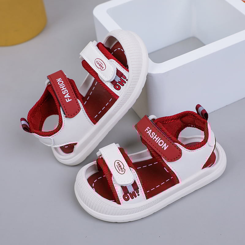 Uniszex strandcipő óvodásoknak és kisgyerekeknek — rajzfilm mintázat, gumi talp, Velcro-zárás, 1–6 éves korosztály