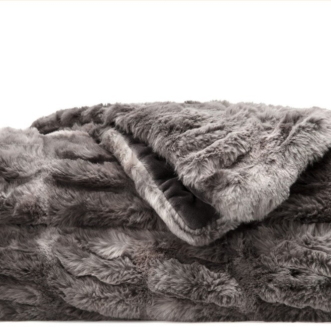Deka od zajčje dlake - poliester, 300–500 g, Milk Blanket, za sve sezone, moderni minimalistički stil