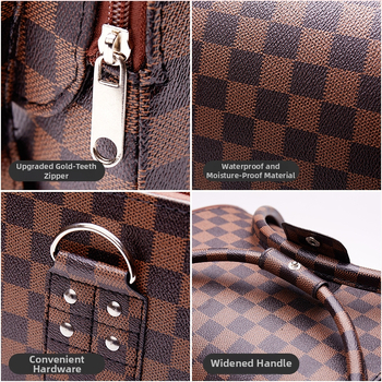 MIRRAND Козметична чанта с голям капацитет – портативна професионална кутия за грим и инструменти за татуиране на вежди; PU материал, магнитно затваряне, водоустойчива, разширяем дизайн, мокро/сухо разделение