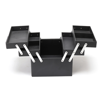 MIRRAND Козметична чанта с голям капацитет – портативна професионална кутия за грим и инструменти за татуиране на вежди; PU материал, магнитно затваряне, водоустойчива, разширяем дизайн, мокро/сухо разделение