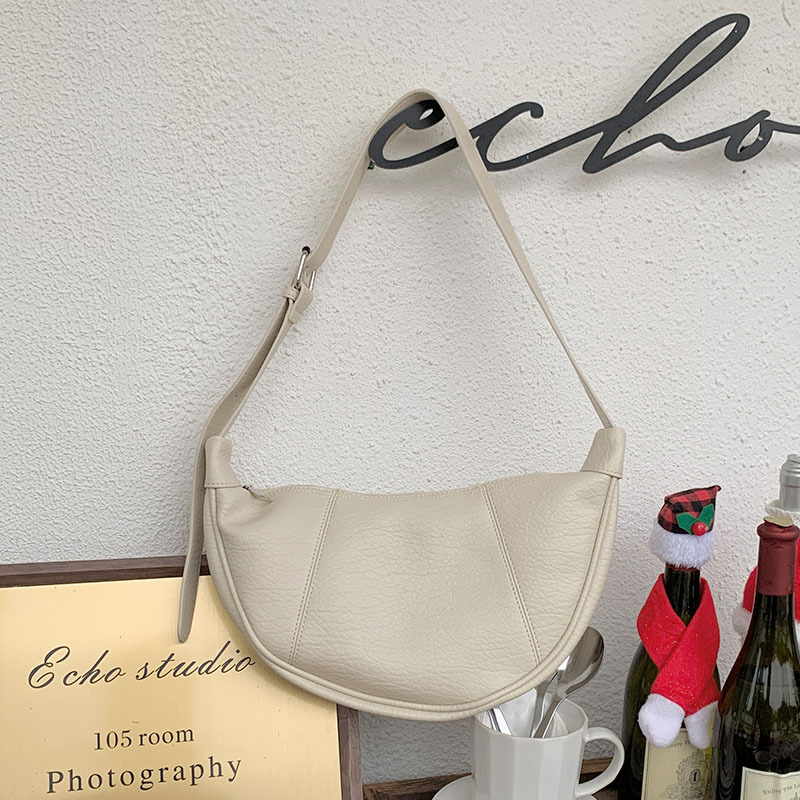 Ženska PU Saddle Bag - dumpling oblik, zatvarač, podstava od poliestera, unutarnji džep sa zatvaračem - The Cobbler King