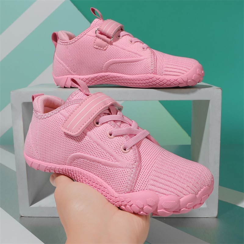 Unisex dječje sportske tenisice, mrežasti gornji dio, gumasta protuklizna potplata, Velcro kopča, za djecu u dobi od 7 do 16 godina, sve sezone