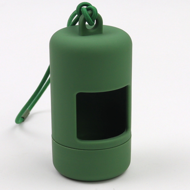 Dávkovač vreciek na odpadky s elastickou matnou nádobou na skladovanie – ABS materiál, nástroj na zber výkalov pre domáce zvieratá