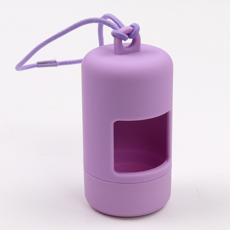 Dávkovač vreciek na odpadky s elastickou matnou nádobou na skladovanie – ABS materiál, nástroj na zber výkalov pre domáce zvieratá