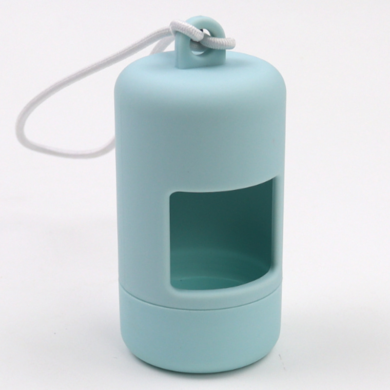 Dávkovač vreciek na odpadky s elastickou matnou nádobou na skladovanie – ABS materiál, nástroj na zber výkalov pre domáce zvieratá