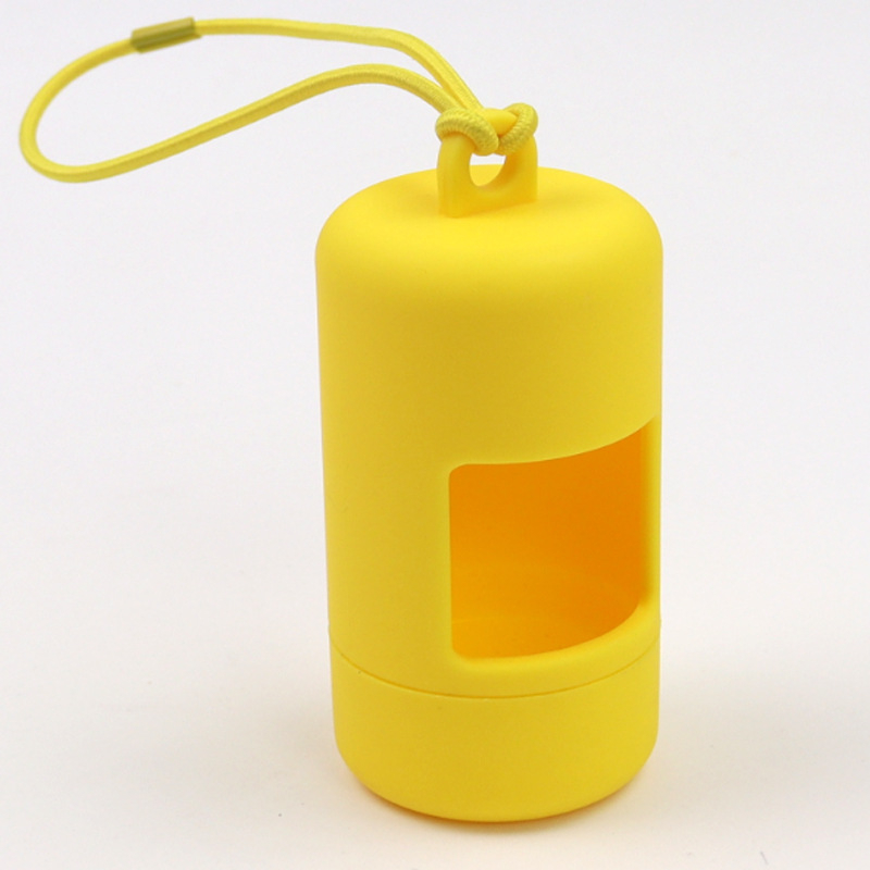 Dávkovač vreciek na odpadky s elastickou matnou nádobou na skladovanie – ABS materiál, nástroj na zber výkalov pre domáce zvieratá