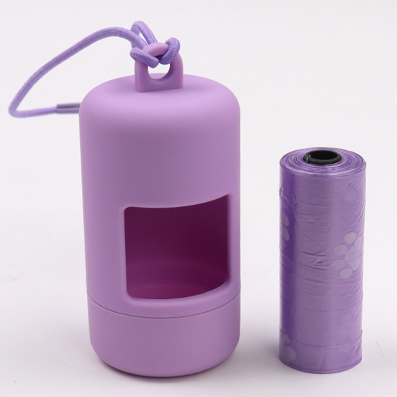 Dávkovač vreciek na odpadky s elastickou matnou nádobou na skladovanie – ABS materiál, nástroj na zber výkalov pre domáce zvieratá