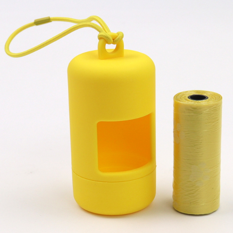 Dávkovač vreciek na odpadky s elastickou matnou nádobou na skladovanie – ABS materiál, nástroj na zber výkalov pre domáce zvieratá