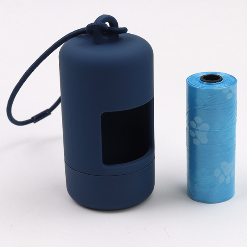 Dávkovač vreciek na odpadky s elastickou matnou nádobou na skladovanie – ABS materiál, nástroj na zber výkalov pre domáce zvieratá