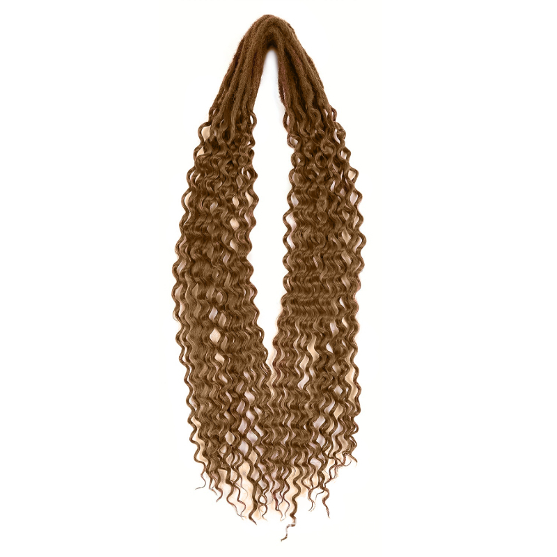 Dupla farokkal rendelkező göndör dreadlock paróka, hőálló szálakból, ponytail stílus, mechanikus feldolgozás