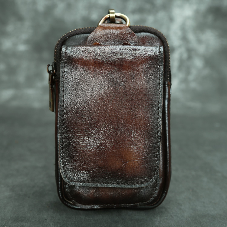 Shi Jiangxin Ανδρική δερμάτινη ζώνη μέσης - Ultra-light, Ρετρό στυλ, Μοντέλο YB005