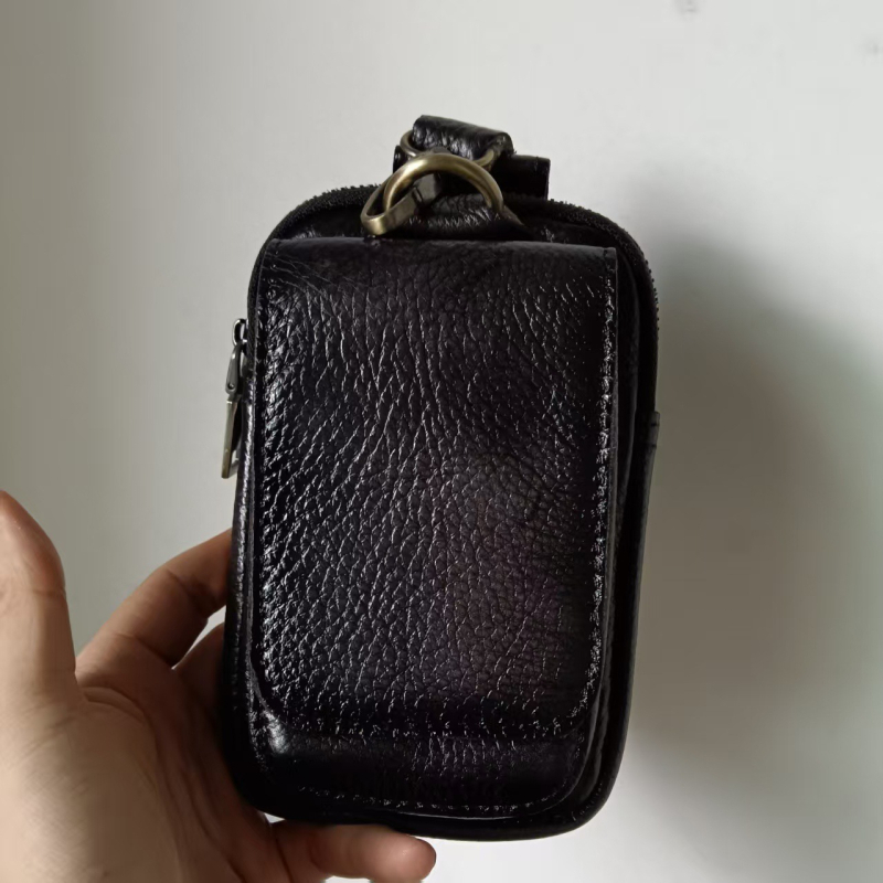 Shi Jiangxin Ανδρική δερμάτινη ζώνη μέσης - Ultra-light, Ρετρό στυλ, Μοντέλο YB005