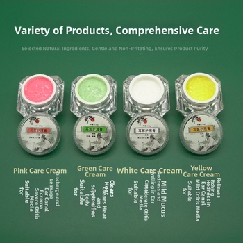 Sada starostlivosti o uši: nežiariaca lyžička na uši a krém na starostlivosť, úľava od začervenania a svrbenia, 10–20 g