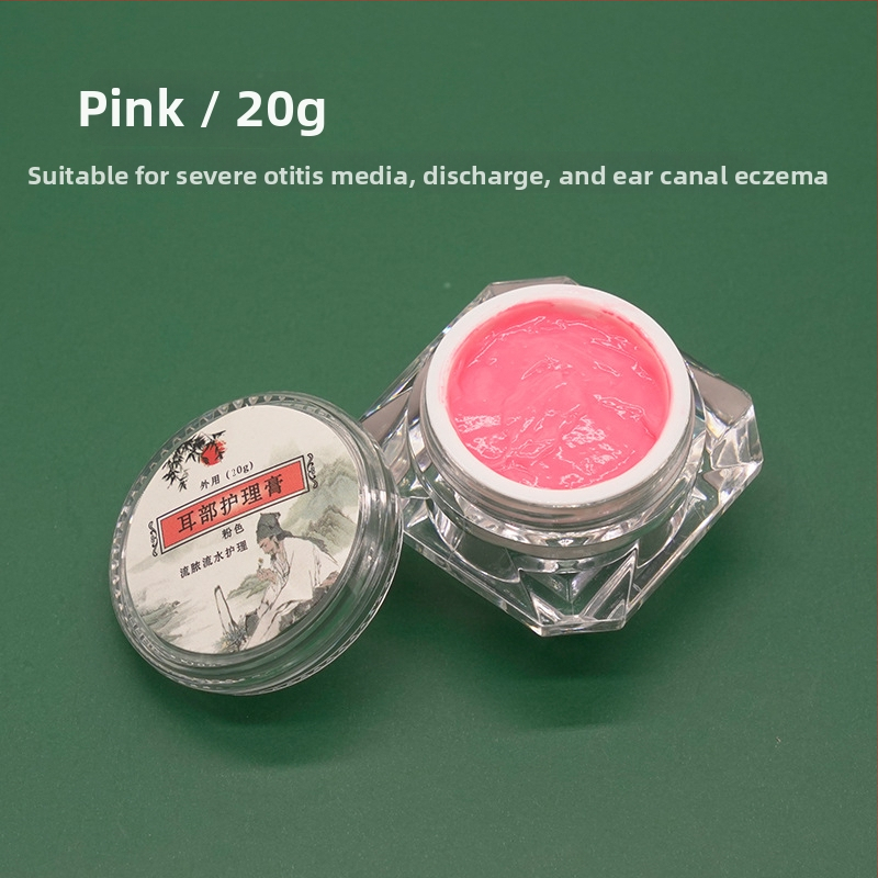 Sada starostlivosti o uši: nežiariaca lyžička na uši a krém na starostlivosť, úľava od začervenania a svrbenia, 10–20 g