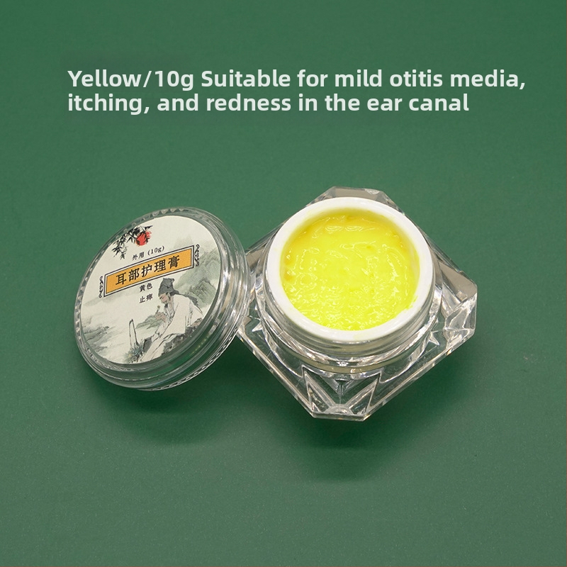 Sada starostlivosti o uši: nežiariaca lyžička na uši a krém na starostlivosť, úľava od začervenania a svrbenia, 10–20 g