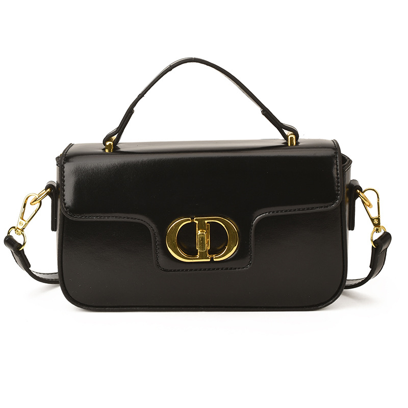 Új retro crossbody táska — PU anyag, vízszintes négyszögletes forma, fedéllel záródó, rejtett cipzáras zseb és telefonzseb, poliészter bélés