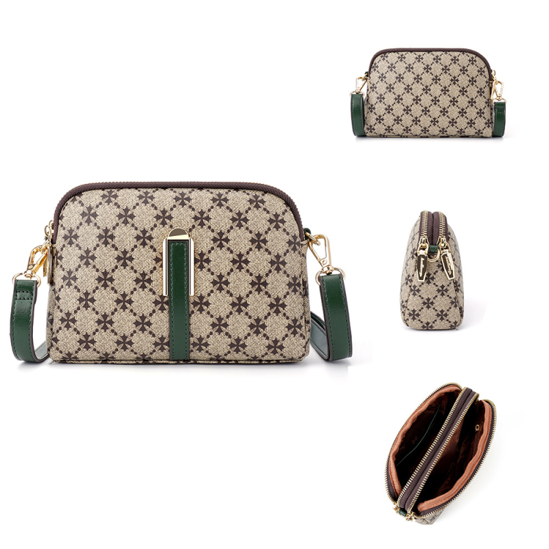 Baellerry Geantă crossbody din PU – pătrat mic, închidere cu fermoar