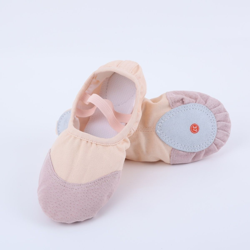 Mengwei Latin tánc cipők lányoknak - kínai stílus, pekingi opera, puha talp, pamut felső rész, 7–12 éveseknek