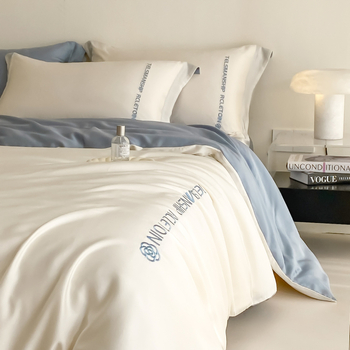 ZSXJF Brushed Pure-Cotton Printed Posteljina Set, četiri dijela, reactive printing, uzorak: biljke i cvijeće, stil: prilagođiva plahte i INS stil, težina 2500–3000 g