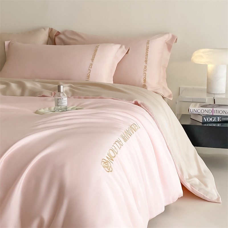 ZSXJF Brushed Pure-Cotton Printed Posteljina Set, četiri dijela, reactive printing, uzorak: biljke i cvijeće, stil: prilagođiva plahte i INS stil, težina 2500–3000 g