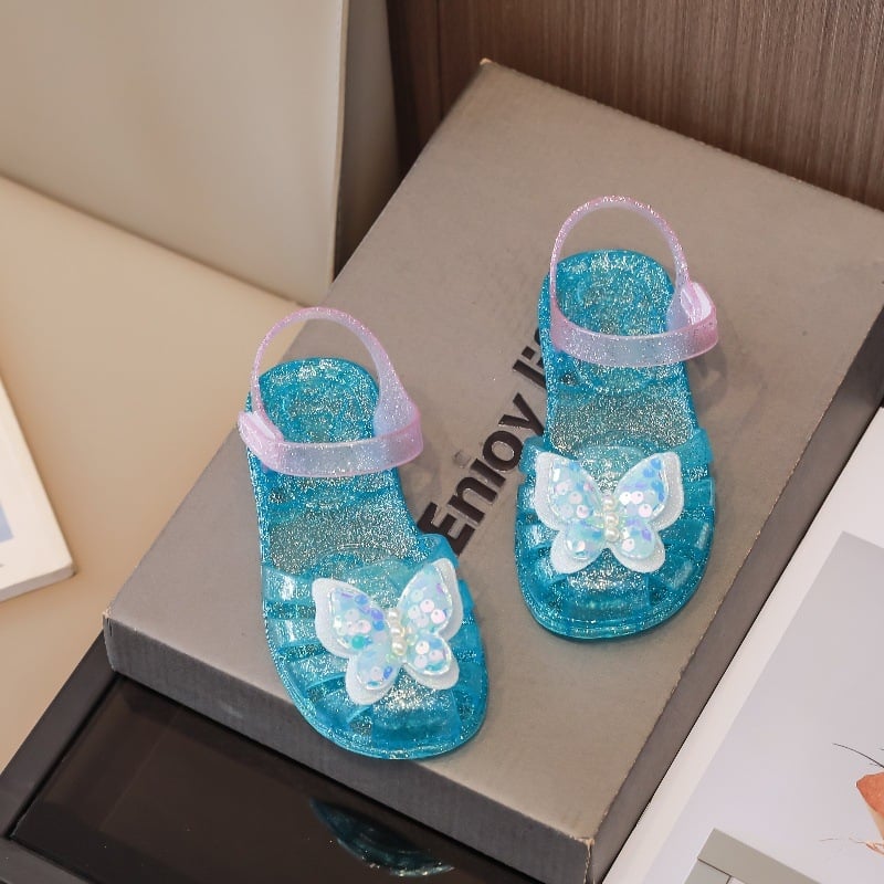 Hercegnői szandálok lányoknak, PVC felső rész, Velcro zárás, 1–12 éves korosztály, Tavasz 2025