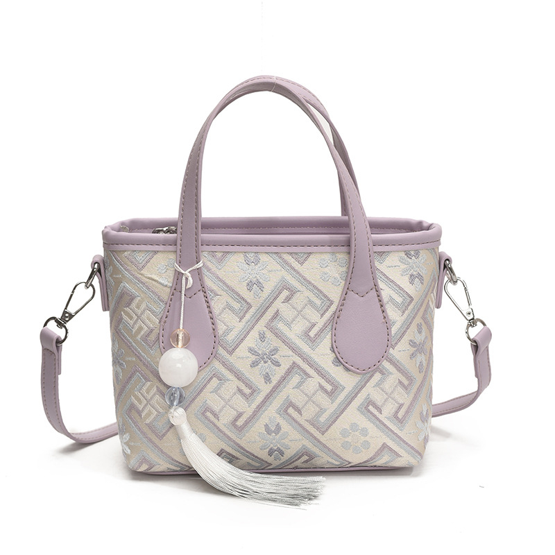 PU anyagú vödörtáska, városi egyszerű stílus, zipzáras nyitás, poliészter bélés