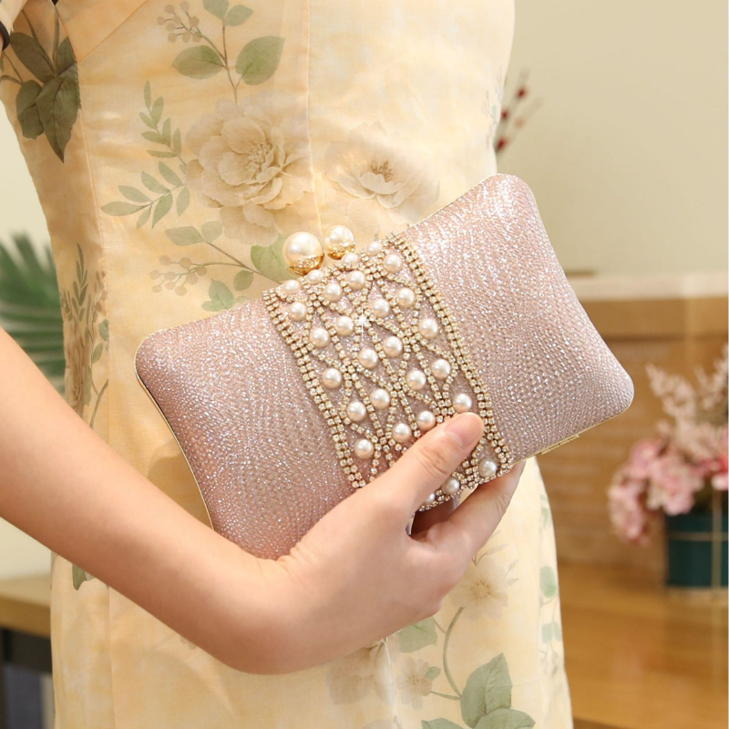 Rhinestone clutch torba od PVC-a, tvrda, horizontalno kvadratnog oblika, podstava od poliester, gradski minimalistički stil, s unutarnjim slojem, jesen 2023